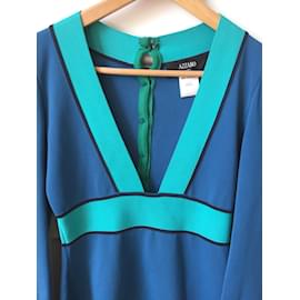Azzaro-AZZARO  Dresses T.International S Viscose-Blue