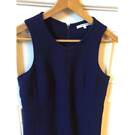 Carven-CARVEN Kleider T.Internationale M-Wolle-Blau