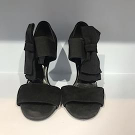 Prada-PRADA  Sandals T.eu 38 Suede-Black