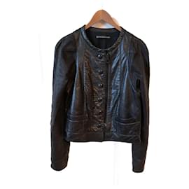 Balenciaga-BALENCIAGA  Jackets T.International M Leather-Grey