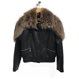 GUY LAROCHE Jackets T.FR 38 Leather Black