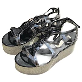 Stella Mc Cartney-STELLA MCCARTNEY  Sandals T.eu 38 Polyester-Silvery