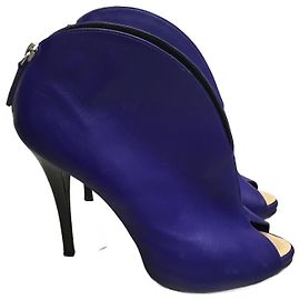 GIUSEPPE ZANOTTI Ankle boots T.EU 39.5 Leather Blue