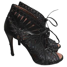 Alaïa-ALAIA  Sandals T.eu 38.5 Leather-Black