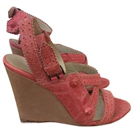 Balenciaga-BALENCIAGA  Sandals T.eu 37 Leather-Pink