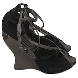 Bottega Veneta-BOTTEGA VENETA  Sandals T.eu 39 Suede-Black