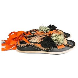 CARVEN  Sandals T.eu 41 Leather Black