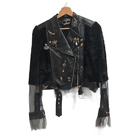 ALEXANDER MCQUEEN Giacche T.Pelle L internazionale Nero