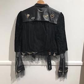 Alexander Mcqueen-ALEXANDER MCQUEEN  Jackets T.International L Leather-Black
