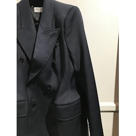 Balenciaga-BALENCIAGA Jacken T.Internationale XL-Wolle-Marineblau