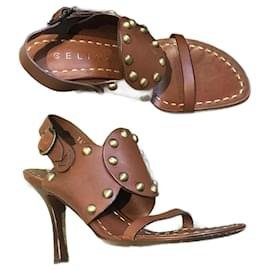 Céline-CELINE  Sandals T.eu 36.5 Leather-Brown