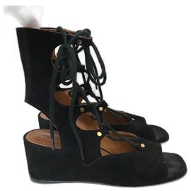Chloé CHLOE Sandals T.EU 36.5 Suede Black