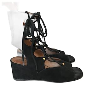 Chloé-CHLOE  Sandals T.eu 36.5 Suede-Black