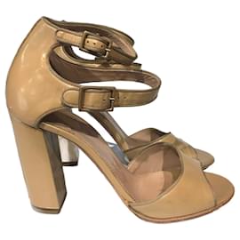 Chloé-CHLOE  Sandals T.eu 38 Patent leather-Beige