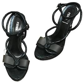 Fendi-FENDI  Sandals T.eu 37.5 Leather-Blue
