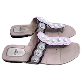 Fendi-FENDI  Sandals T.eu 38 Leather-Pink