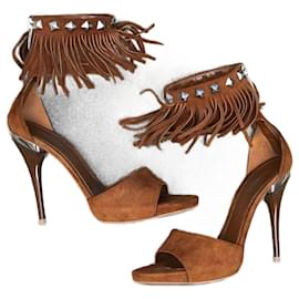 GIANVITO ROSSI Sandalen T.EU 36 Wildleder Kamel