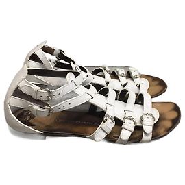 GIUSEPPE ZANOTTI Sandalen T.EU 37 Leder Weiß