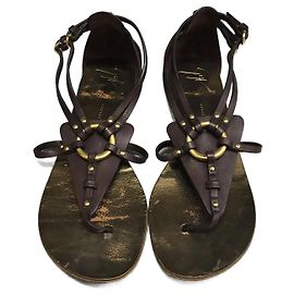 GIUSEPPE ZANOTTI Sandalen T.EU 36.5 Leder Braun