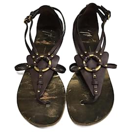 Giuseppe Zanotti-GIUSEPPE ZANOTTI  Sandals T.eu 36.5 Leather-Brown