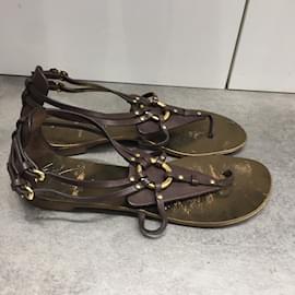 Giuseppe Zanotti-GIUSEPPE ZANOTTI  Sandals T.eu 36.5 Leather-Brown