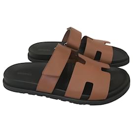Hermès-HERMES  Sandals T.eu 44 Leather-Other