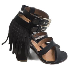 LAURENCE DACADE Sandals T.EU 36 Leather Black