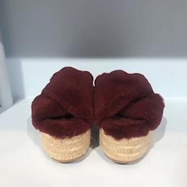 Miu Miu-MIU MIU  Sandals T.eu 36 Fur-Dark red