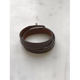Hermès-HERMES  Bracelets T.  Leather-Other