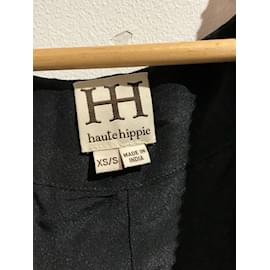 Autre Marque-HAUTE HIPPIE  Jackets T.International S Silk-Black