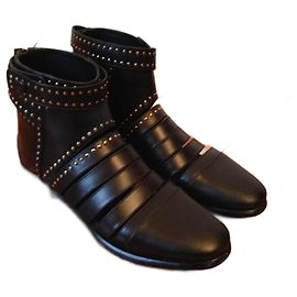 Botas ankle BALENCIAGA T.EU 37 Couro Preto