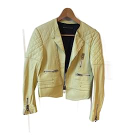 Balenciaga-BALENCIAGA  Jackets T.International XS Leather-Yellow