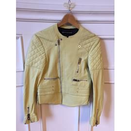 Balenciaga-BALENCIAGA  Jackets T.International XS Leather-Yellow