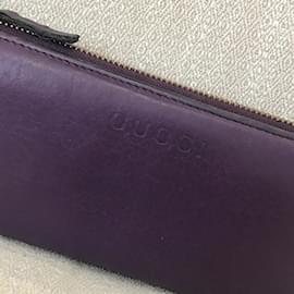 Gucci-GUCCI  Wallets T.  Leather-Purple
