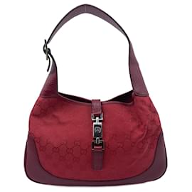 Gucci-Red Canvas Gucci Jackie-Red