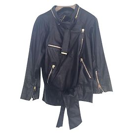 Gucci Black Leather Jacket Black