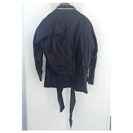 Gucci-GUCCI leather jacket-Black