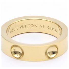Louis Vuitton Empreinte Ring, Pink Gold and Diamonds. Size 51