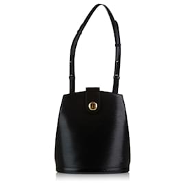 Louis Vuitton-Louis Vuitton Black Epi Cluny-Black