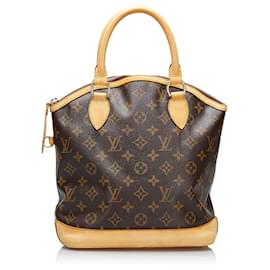 Louis Vuitton-Louis Vuitton Brown Monogram Lockit Vertical-Brown