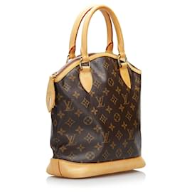 Louis Vuitton-Louis Vuitton Brown Monogram Lockit Vertical-Brown