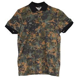 Polo de camuflaje en algodón verde Prosum de Burberry Verde