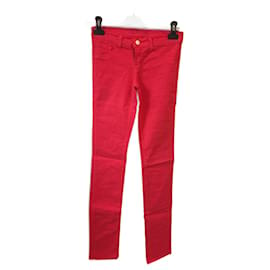 J Brand-J MARQUE Jeans T.US 25 cotton-Rouge