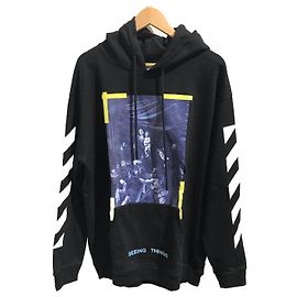 Off White OFF-WHITE Strick T.Internationale L Baumwolle Schwarz
