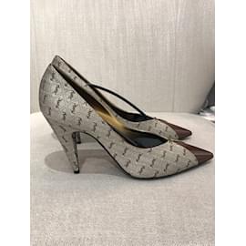Saint Laurent-SAINT LAURENT  Heels T.eu 41 Leather-Beige