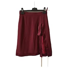 Balenciaga-BALENCIAGA  Skirts T.fr 38 SYNTHETIC-Dark red