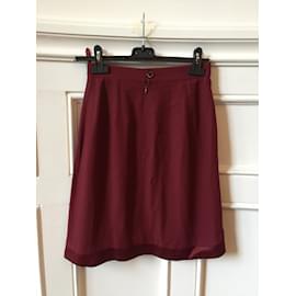 Balenciaga-BALENCIAGA Skirts T.FR 38 Synthetic-Dark red