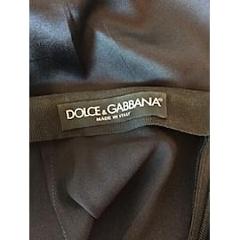 Dolce & Gabbana-DOLCE & GABBANA  Skirts T.fr 36 silk-Black