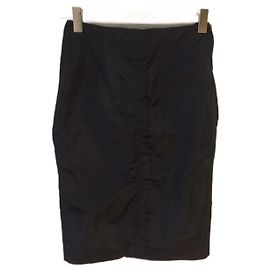 Gonne YVES SAINT LAURENT T.FR 36 Seta Nero