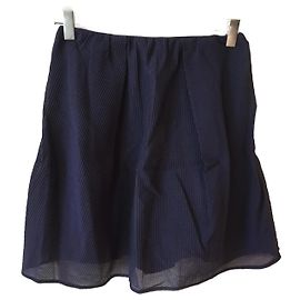 Gonne CARVEN T.FR 38 Cotone Blu navy